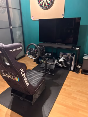 Sim Rig Lenkrad Pedale Fanatec DD Pro und Playseat PS5 PC